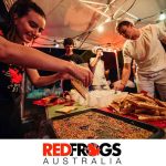 PODS and Red Frogs at UQ OWeek 2017 prepping Fairy Bread
