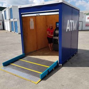 ATMs stored in PODS containers